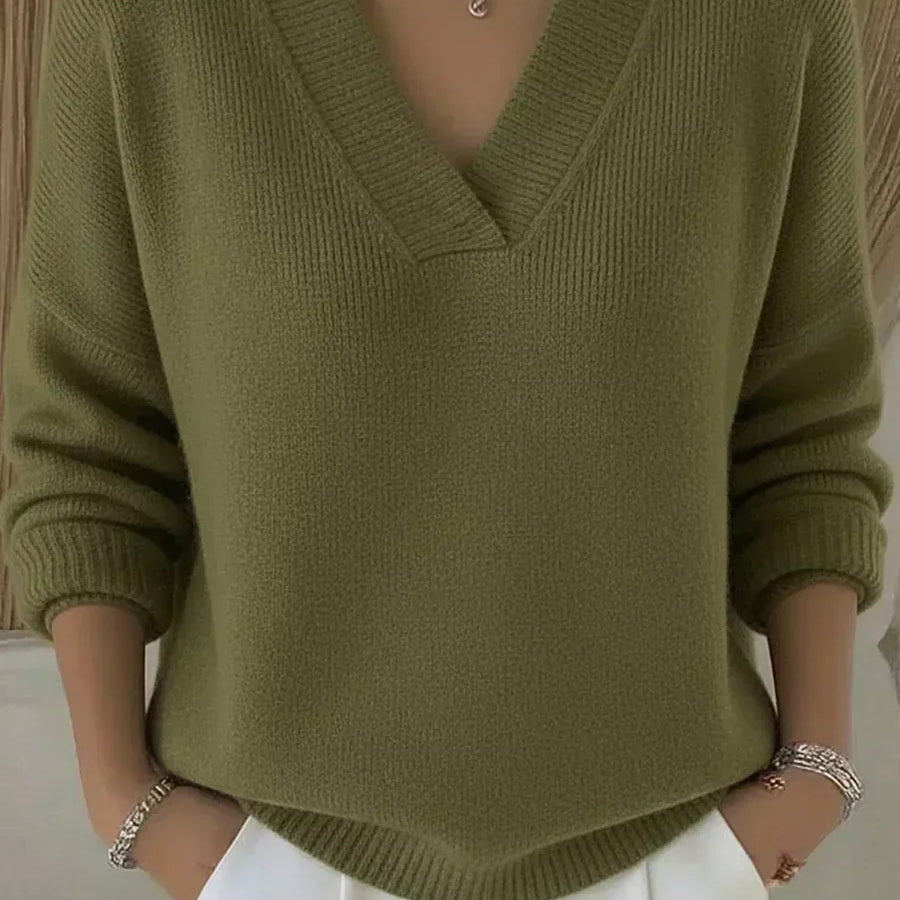 Erika | Maglione ampio con scollo a V — 3