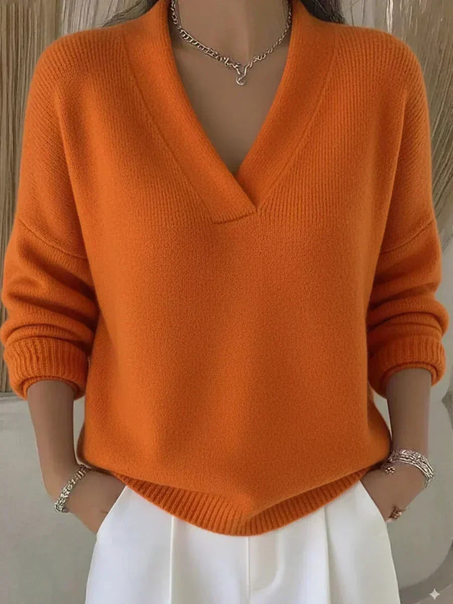 Erika | Maglione ampio con scollo a V — 5