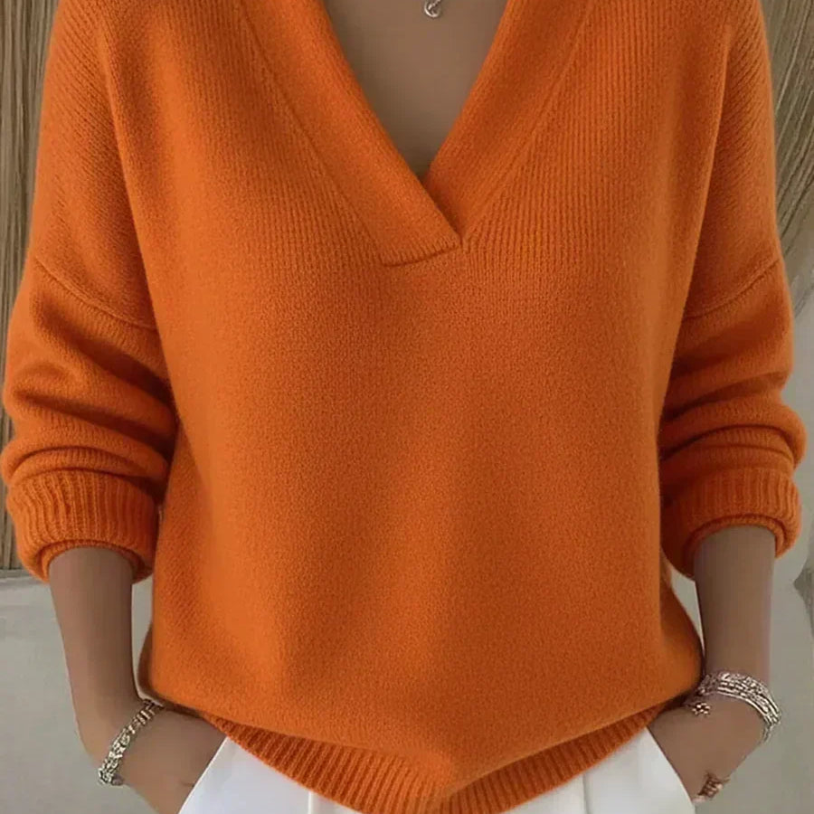 Erika | Maglione ampio con scollo a V — 5