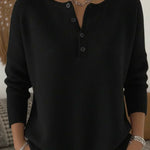 Waltraud | Maglione lavorato a maglia con abbottonatura Henley — 4