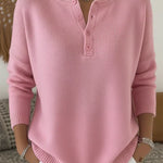 Waltraud | Maglione lavorato a maglia con abbottonatura Henley — 5