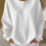 Bärbel | Maglione classico con struttura waffle — 5
