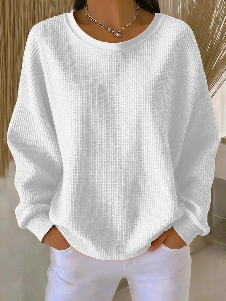 Bärbel | Maglione classico con struttura waffle — 5