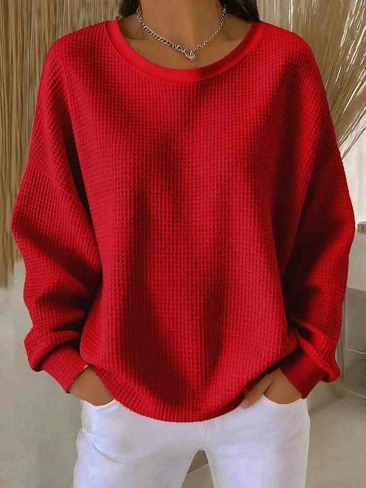 Bärbel | Maglione classico con struttura waffle — 9