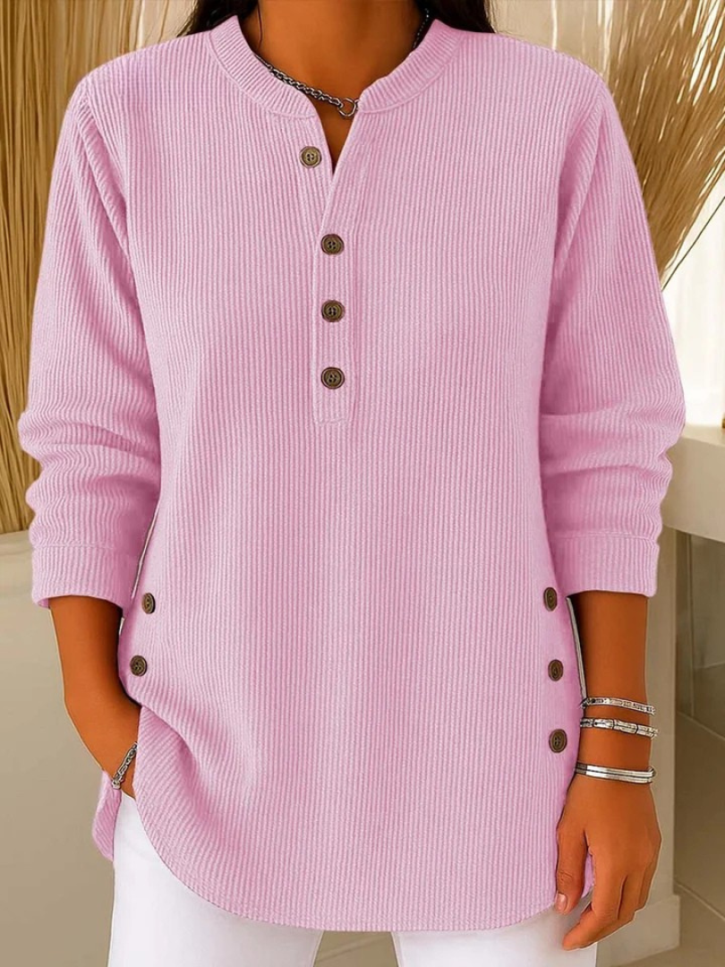 Lena | Tunica Henley con bottoni — 2