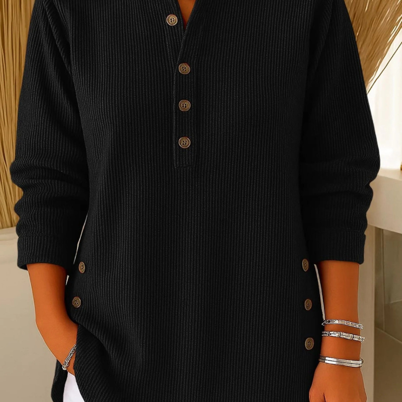 Lena | Tunica Henley con bottoni — 6