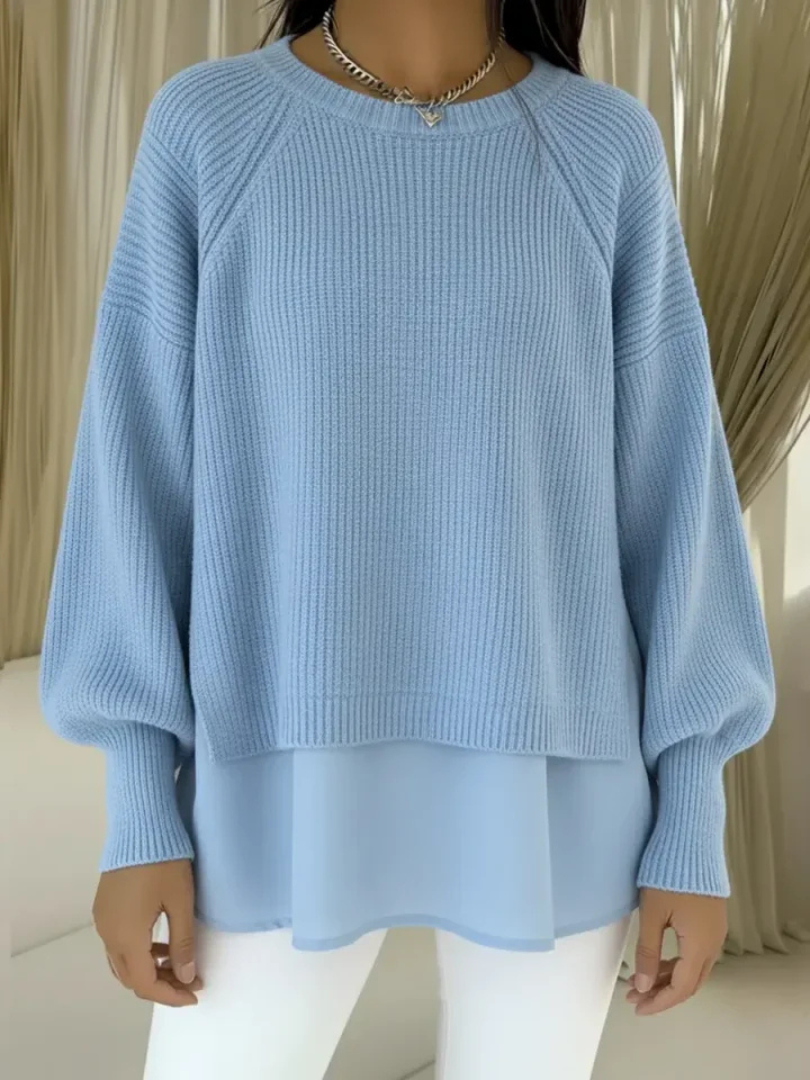 Gertrud | Maglione lavorato a maglia con look a strati — 1