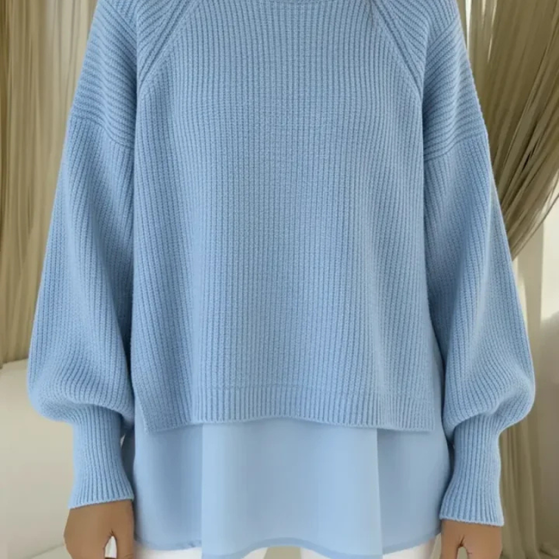Gertrud | Maglione lavorato a maglia con look a strati — 1
