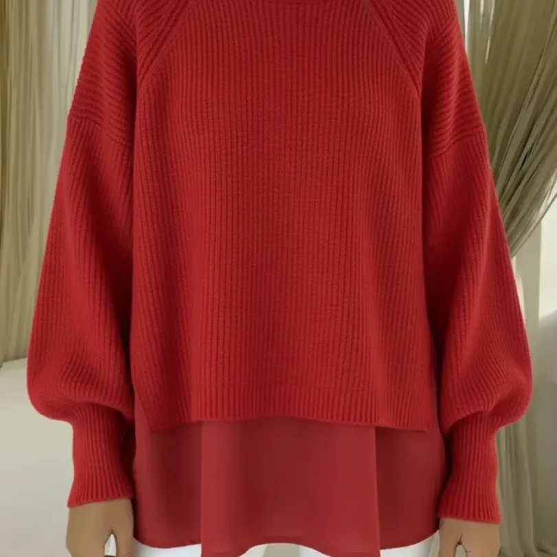 Gertrud | Maglione lavorato a maglia con look a strati — 2