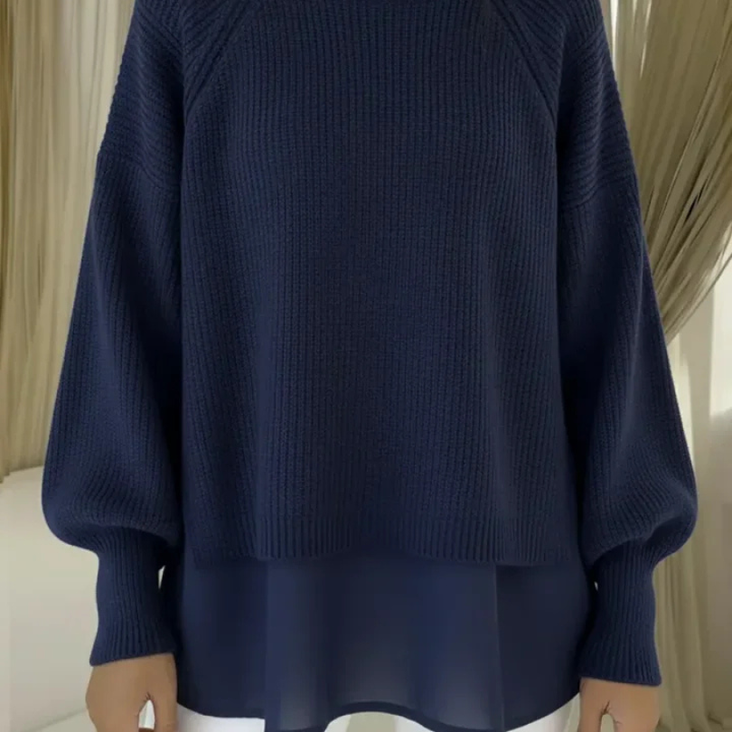 Gertrud | Maglione lavorato a maglia con look a strati — 3
