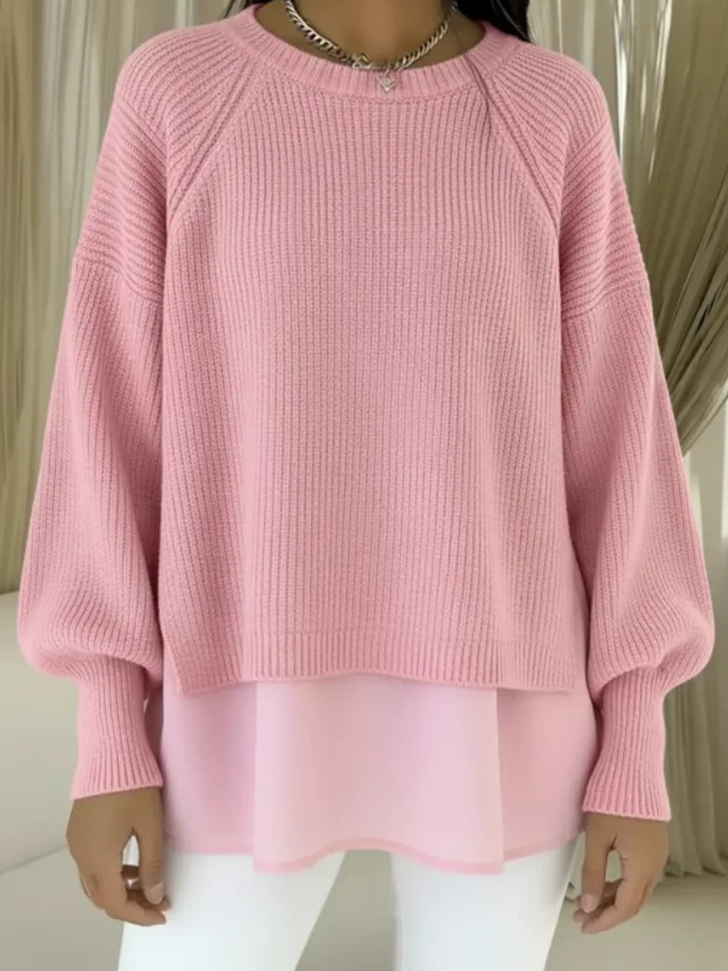 Gertrud | Maglione lavorato a maglia con look a strati — 4