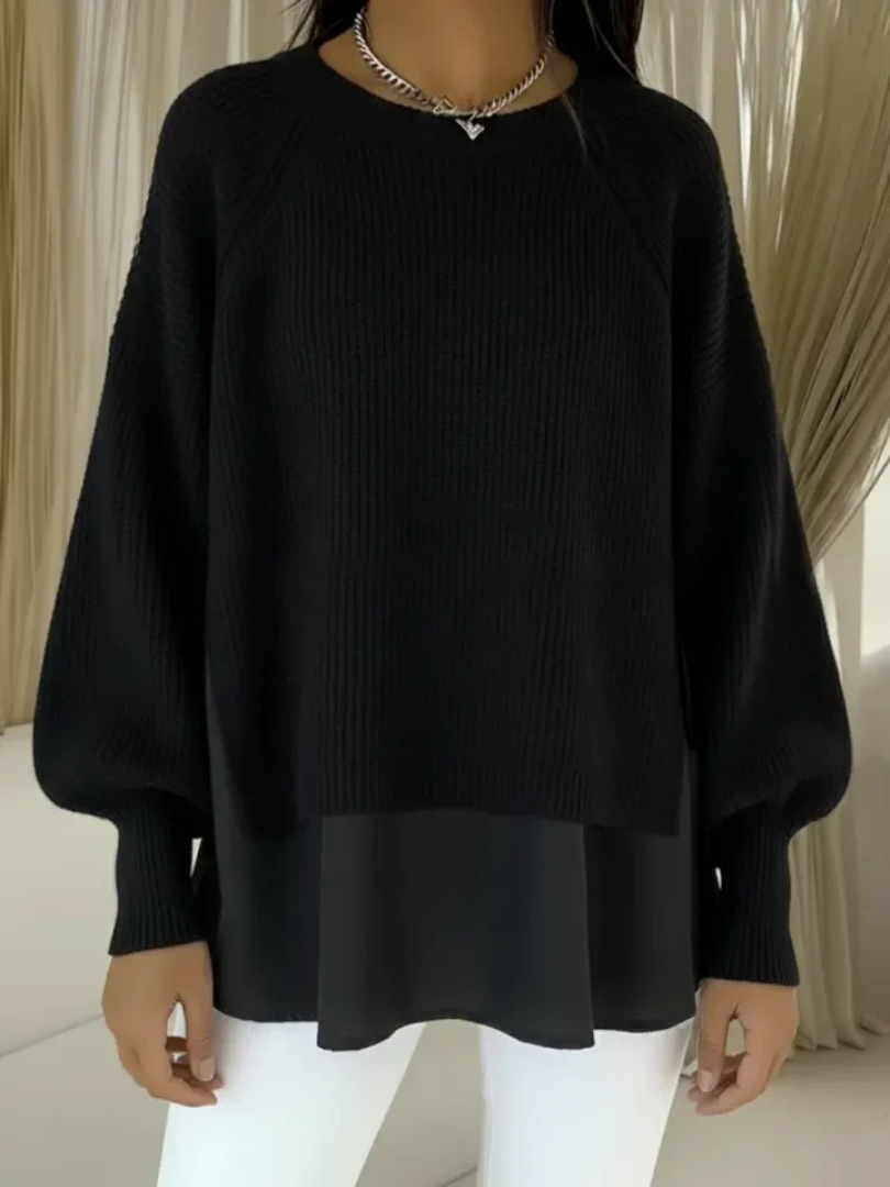 Gertrud | Maglione lavorato a maglia con look a strati — 5