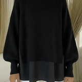 Gertrud | Maglione lavorato a maglia con look a strati — 5