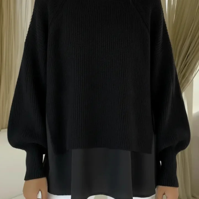 Gertrud | Maglione lavorato a maglia con look a strati — 5
