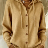 Gisela | Cardigan con cappuccio e abbottonatura — 3