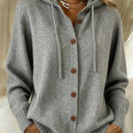 Gisela | Cardigan con cappuccio e abbottonatura — 6