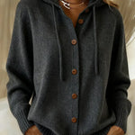 Gisela | Cardigan con cappuccio e abbottonatura — 7
