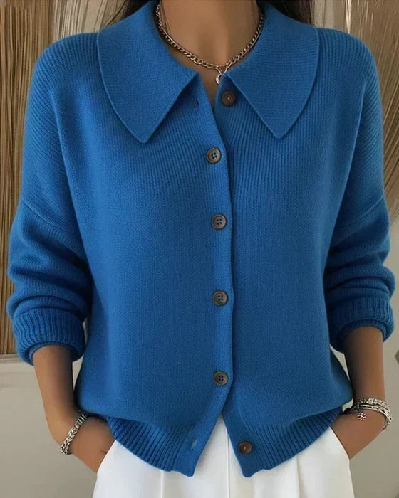 Hannelore | Cardigan con colletto e abbottonatura — 1