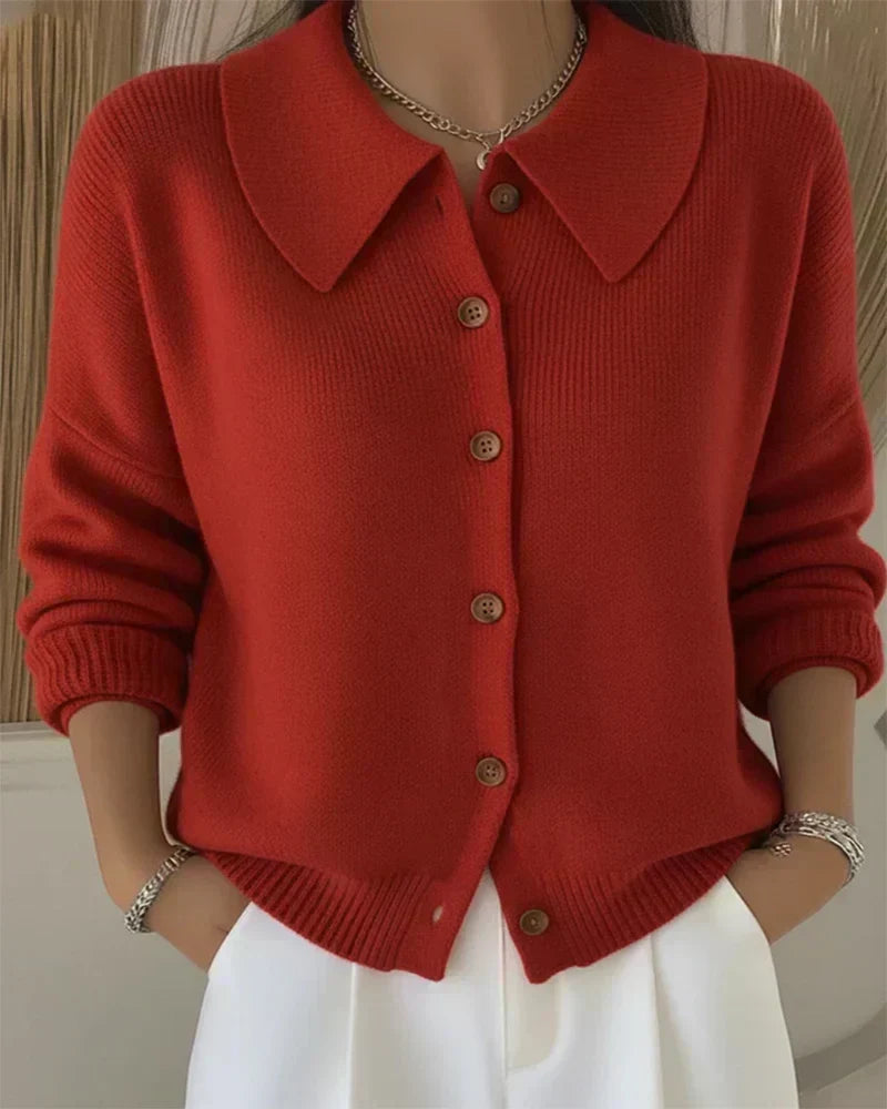 Hannelore | Cardigan con colletto e abbottonatura — 3