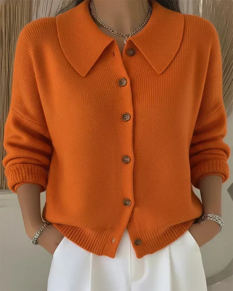 Hannelore | Cardigan con colletto e abbottonatura — 5