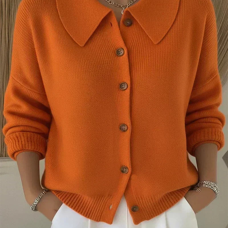 Hannelore | Cardigan con colletto e abbottonatura — 5