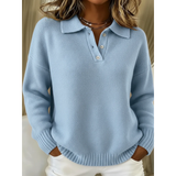 Helga | Maglione morbido con colletto polo — 1