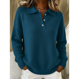 Helga | Maglione morbido con colletto polo — 2