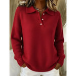 Helga | Maglione morbido con colletto polo — 3