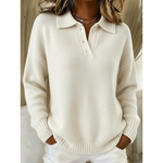 Helga | Maglione morbido con colletto polo — 4