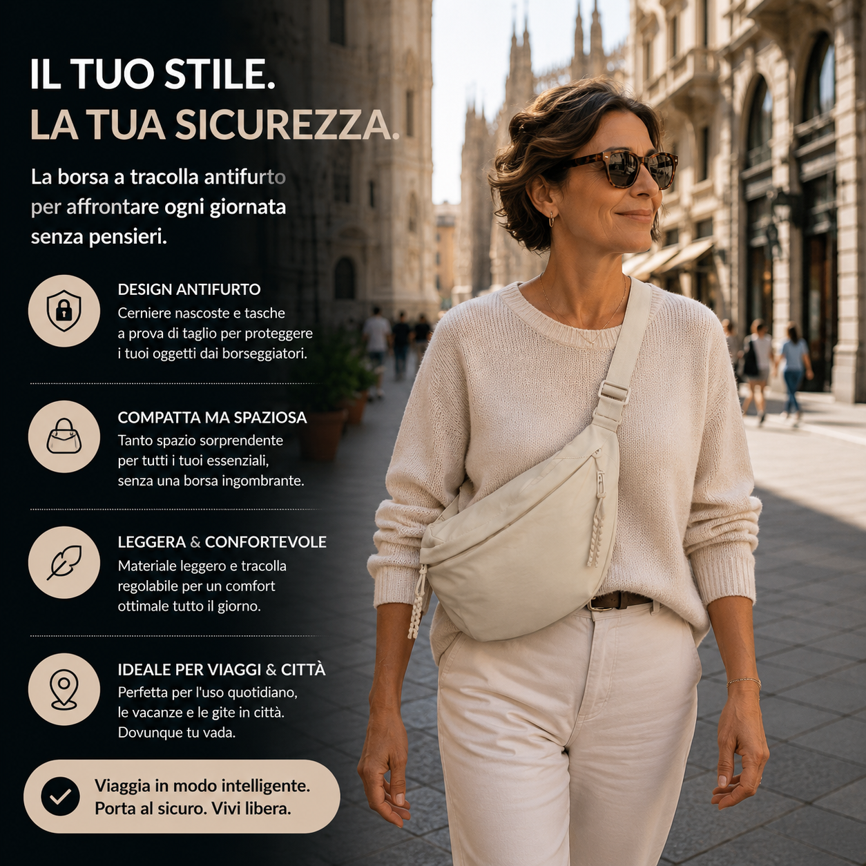 Elena | Borsa a Spalla Beige — immagine 2