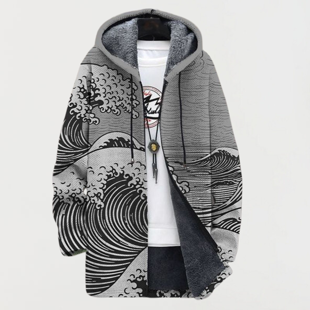 Matilde | Cappotto con fantasia a onde — 5