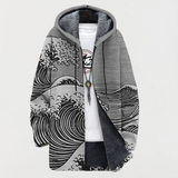 Matilde | Cappotto con fantasia a onde — 5