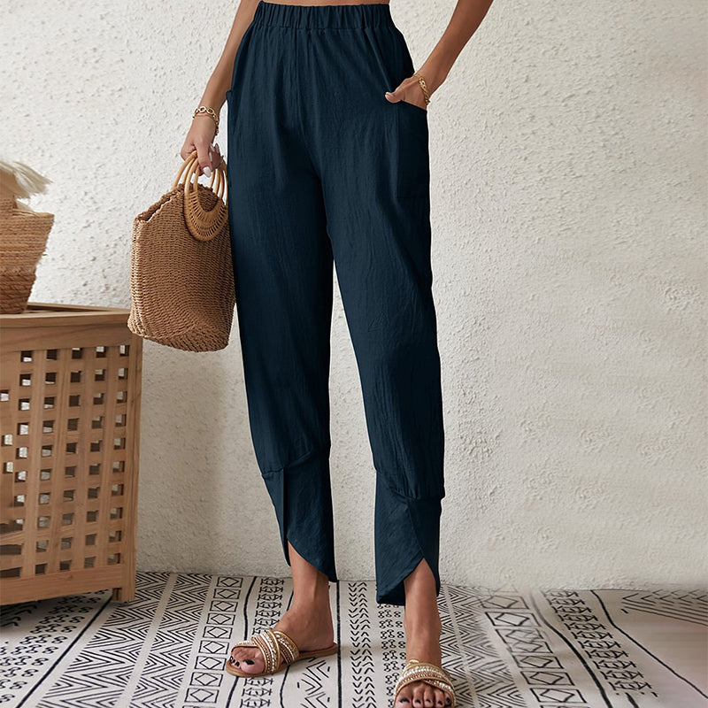 Giovanna | Pantaloni con orlo sfrangiato