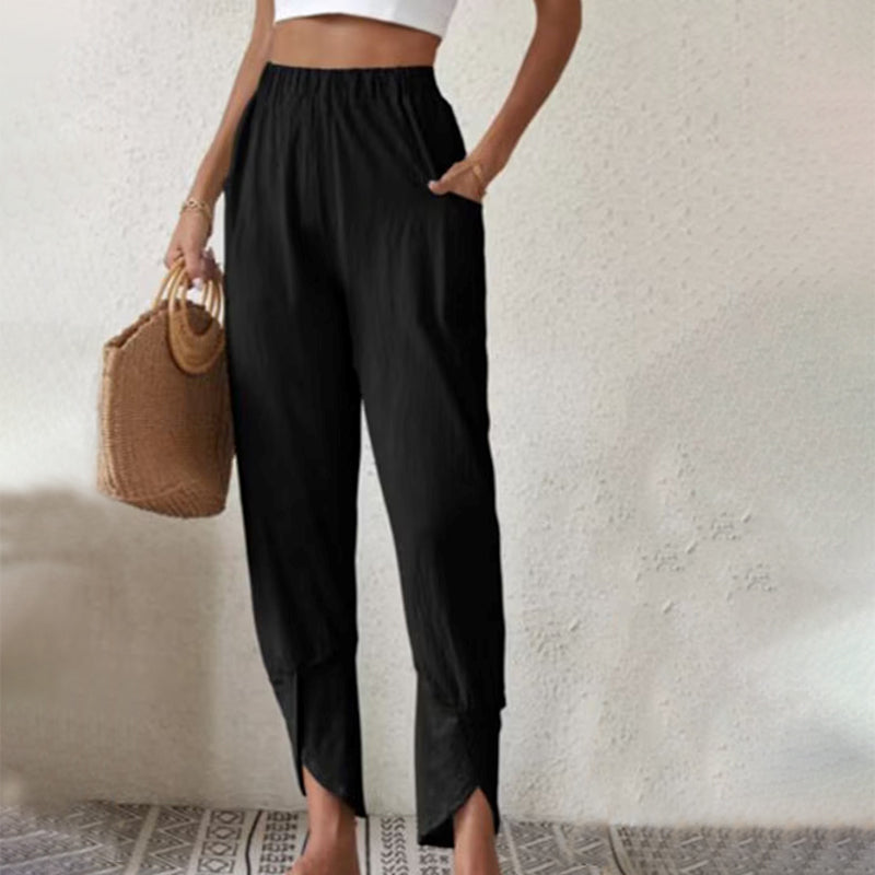 Giovanna | Pantaloni con orlo sfrangiato